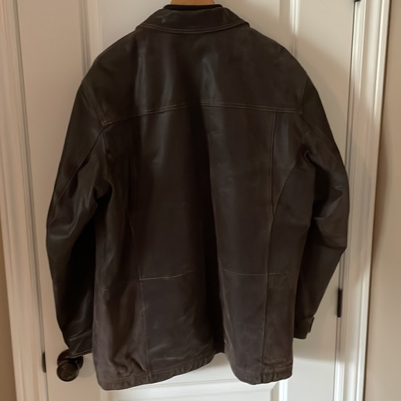 DANIER Leather/Suede Jacket size L Brown MENS - Picture 3 of 3